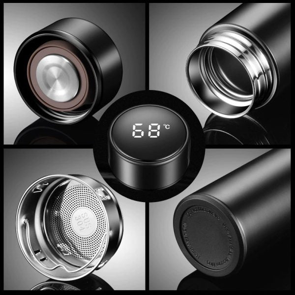 ThermoSense Pro™ – Smart LED Temperature Display Vacuum Flask (500ml)