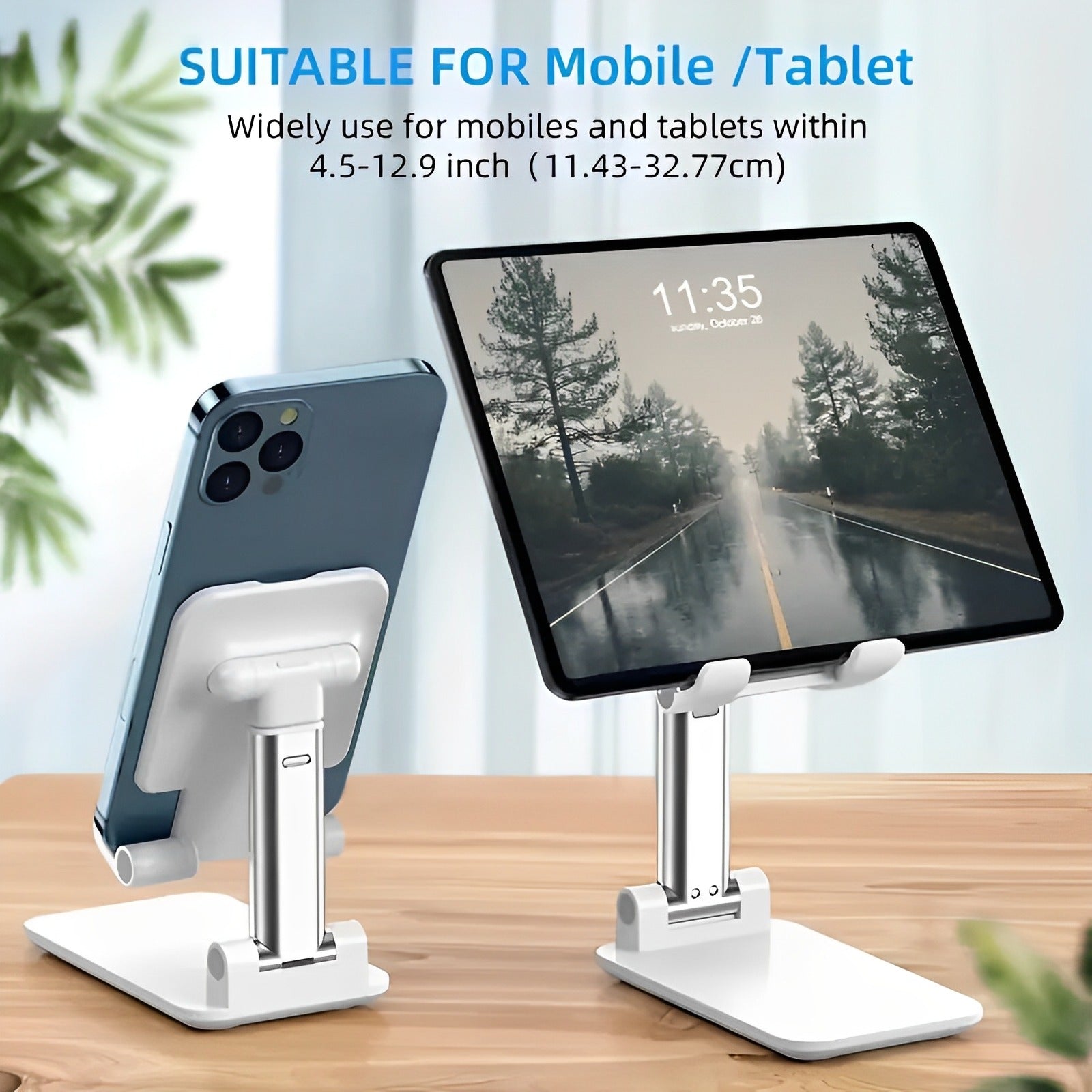 FlexiStand Pro™ – Adjustable Aluminum Mobile & Tablet Holder
