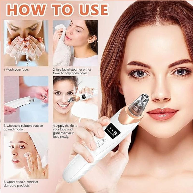 PoreVac Pro™ – 5-in-1 Blackhead & Pore Vacuum Cleaner